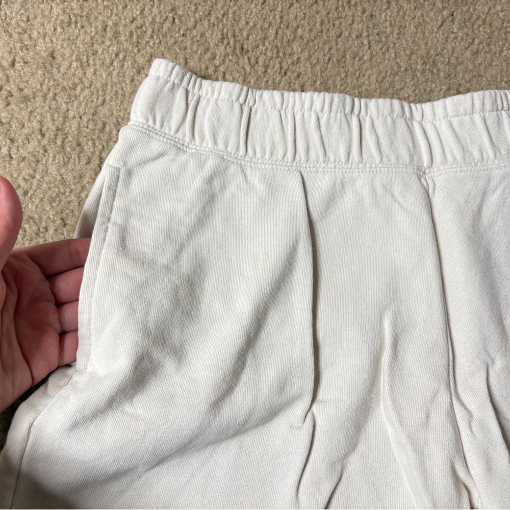 Beige Sweat Shorts - Picture 3 of 6